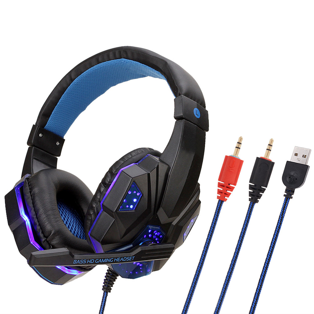 Audífonos Gamer con Luz LED y Micrófono