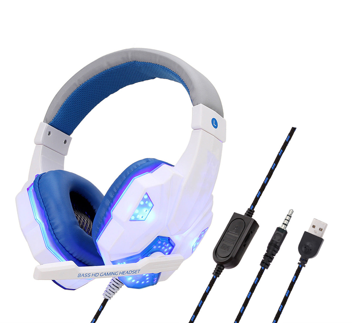 Audífonos Gamer con Luz LED y Micrófono